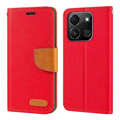 for ITEL A05S Case, Oxford Leather Wallet Case with Soft TPU Back Cover Magnet Flip Case for ITEL A05S (6.6”)