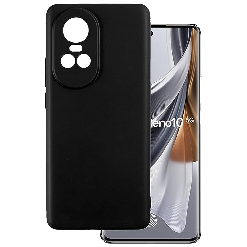 for Oppo Reno 10 5G Global Ultra Thin Phone Case, Gel Pudding Soft Silicone Phone Case 6.70 inches (Black)