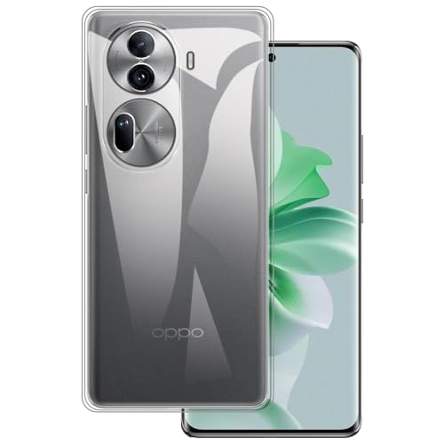 for Oppo Reno 11 5G China Ultra Thin Phone Case, Gel Pudding Soft Silicone Phone Case for Oppo Reno 11 5G China 6.70 inches (Transparent)