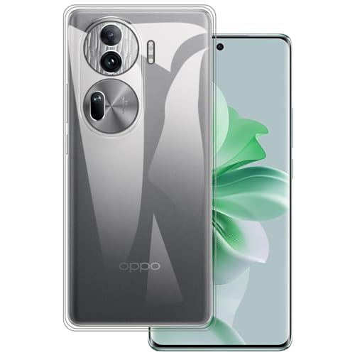 for Oppo Reno 11 5G Pro China Ultra Thin Phone Case, Gel Pudding Soft Silicone Phone Case for Oppo Reno 11 5G Pro China 6.74 inches (Transparent)
