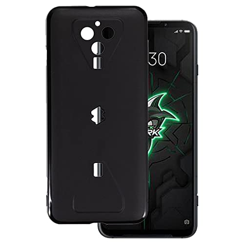 for Xiaomi Black Shark 3 Ultra Thin Phone Case, Gel Pudding Soft Silicone Phone Case for Xiaomi Black Shark 3S 6.67 inches (Black)