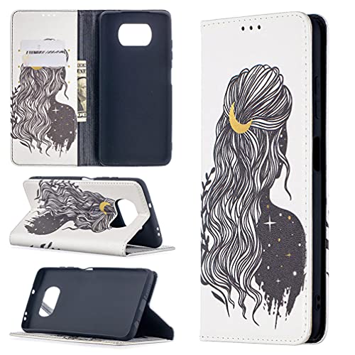 for Xiaomi Poco X3 Case,Vogue Protective Cover PU Leather Flip Wallet Shell with Stand Smartphone Compatible Xiaomi Poco X3 NFC/Xiaomi Poco X3 6.67 inches Smartphone - C67