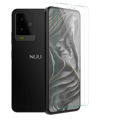 Futanwei for NUU Mobile A25 Screen Protectors, [2 Pack] NUU A25 Screen Protector, [9H Hardness] [Anti-Scratch] [Anti-Fingerprint] Tempered Glass Screen Protector for NUU Mobile A25 2023 Smartphone