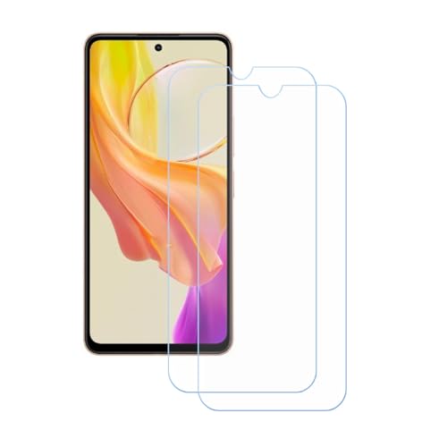 FZZSZS (2-Pack Screen Protector for Vivo Y78 T1, Anti Scratch 9H Hardness Protective Film Premium HD Clarity Tempered Glass Friendly Designed for Vivo Y78 T1 (6.64")