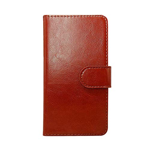 FZZSZS PU Leather Wallet Flip Protective Case for GTel Infinity 13,Magnetic Flip Cover with Card Slots and Stand Shell for GTel Infinity 13 (6.56") - Brown
