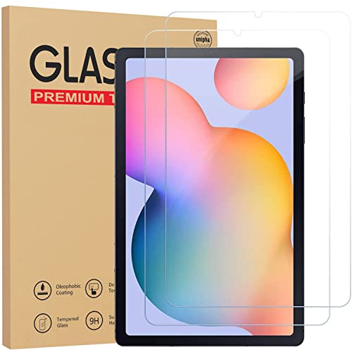 Gerutek [2-Pack Screen Protector for Samsung Galaxy tab S6 lite 10.4" 2022/2020, [Ultra Clear] [Anti Scratch] [9H Hardness] [Bubble-Free] Tempered Glass Film for Samsung tab S6 Lite