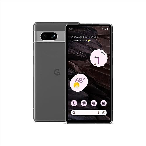 Google Pixel 7a - Téléphone portable Android débloqué - Smartphone avec objectif grand angle et batterie 24 heures - 128 Go - Charbon