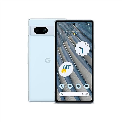 Google Pixel 7a - Téléphone portable Android débloqué - Smartphone avec objectif grand angle et batterie 24 heures - 128 Go - Mer