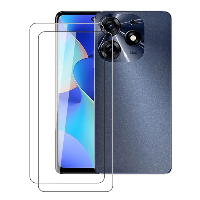 HGJTF Screen Protector for Tecno Spark 10 Pro (6.8 Inch), [2 Pack] High Clear [9H Hardness] [Anti-Scratch] [Bubble Free] Tempered Glass Screen Protective Film for Tecno Spark 10 Pro