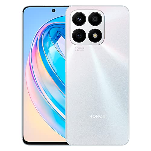 Honor X8a (CRT-LX3) 128GB+8GB RAM | 4500mAh Battery | 4G LTE | 6.7" 90Hz IPS LCD Display | Dual SIM | 100MP Camera | for GSM Carriers Only/NOT for CDMA Carriers | Global Model - (Silver)