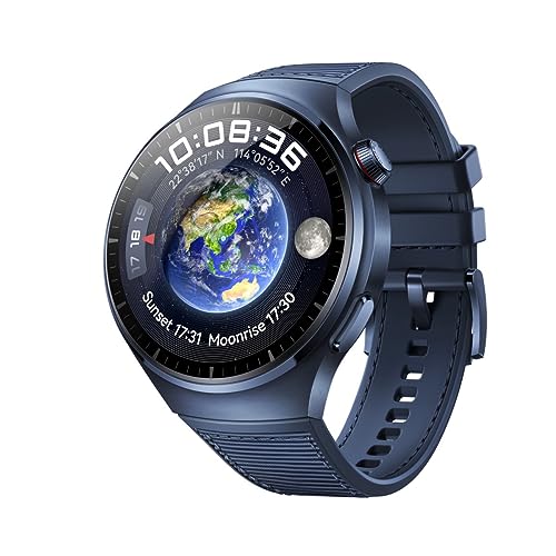 HUAWEI Watch 4 Pro, Space-Class Titanium Alloy case & Sapphire 7-Parameter Health Quick Check, eSIM Mobile Telephony EU/UK Version (Blue), 55020AMG