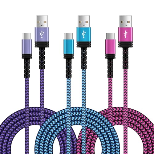 iPhone 15 USB Type C Cable Fast Charging,10FT Long USB A to USB C Cord Fast Charging for iPhone 15 Pro Max Plus,3.1A Android Phone USB C Car Cable for Google Pixel 8Pro/8/7a/6/5/4/3,Samsung Galaxy S23