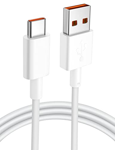 Jelanry USB C Cable 6A 120W HyperCharge Turbo Charging, 80W Super VOOC Dart 65W Warp Fast Charging &Data Transfer Cable for OnePlus Open 10 11 9 Xiaomi 12S 13T Redmi OPPO Reno 10 Pro+ 5G Realme, 3.3FT