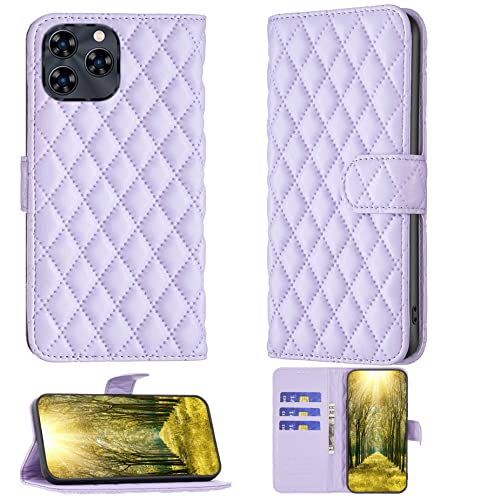 jioeuinly Case for Yezz Art 3 Pro Case Compatible with Yezz Art 3 Pro Phone Case Flip Stand Cover Women Wallet Purple