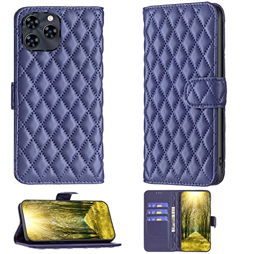 jioeuinly Hülle für Yezz Art 3 Pro Hülle Kompatibel mit Yezz Art 3 Pro Handyhülle Flip Stand Cover Damen Brieftasche Blau