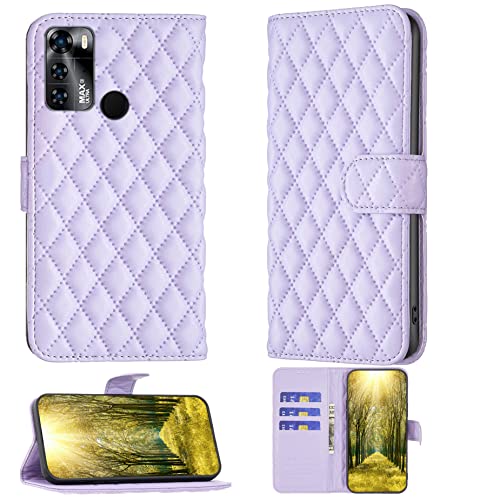 jioeuinly Case for Yezz Max 3 Ultra Case Compatible with Yezz Max 3 Ultra Phone Case Flip Stand Cover Women Wallet Purple