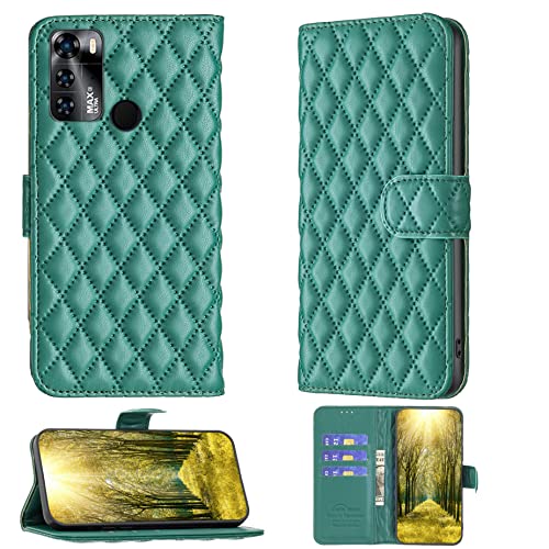 jioeuinly Case for Yezz Max 3 Ultra Case Compatible with Yezz Max 3 Ultra Phone Case Flip Stand Cover Women Wallet Green