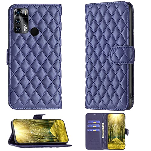 jioeuinly Case for Yezz Max 3 Ultra Case Compatible with Yezz Max 3 Ultra Phone Case Flip Stand Cover Women Wallet Blue