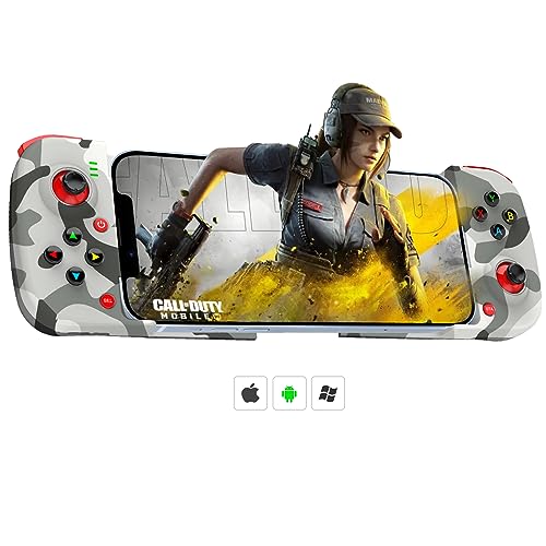 Koiiko Mobile Game Controller Gamepad for iPhone iOS Android PC: Works with iPhone 15/14/13/12/11/X, iPad, Samsung Galaxy, TCL, Tablet, Apex Legends, Call of Duty - Directly Play