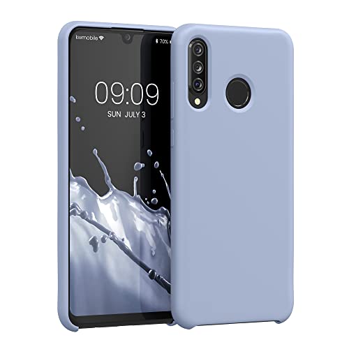 kwmobile Case Compatible with Huawei P30 Lite Case - TPU Silicone Phone Cover with Soft Finish - Light Blue Matte