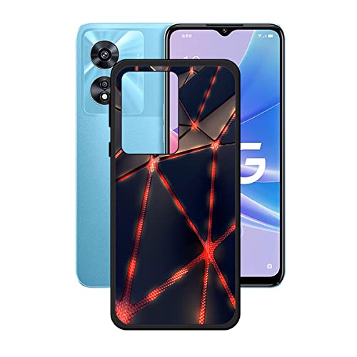 LMLQSZ TPU Cover for Oppo A97 5G, Black Flexible Silicone Slim fit Soft Shell Cute Back Case Bumper Rubber Protective Case for Oppo A97 5G (6,56") - OP6