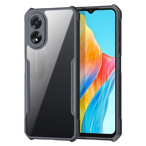 Ltezixal Case Compatible with Oppo A98 5G, [Droproof] [Sweat-Proof] [Fingerprint-Proof] Shockproof Protective Phone Case Fits Oppo A98 5G Clear Black