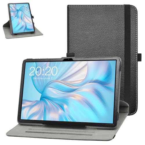 MAMA MOUTH for TECLAST M50 Rotating Case,TECLAST M50 Pro Case,360 Degree Rotary Stand with Cute Pattern Cover for TECLAST M50 /TECLAST M50 Pro/TECLAST M50HD 10.1" Tablets,Black