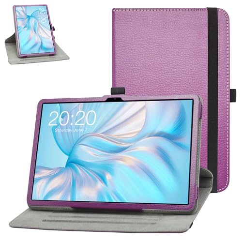 MAMA MOUTH for TECLAST T45HD Rotating Case,TECLAST 10.5 inch Tablet Case,360 Degree Rotary Stand with Cute Pattern Cover for TECLAST T45HD 10.5" Tablet,Purple