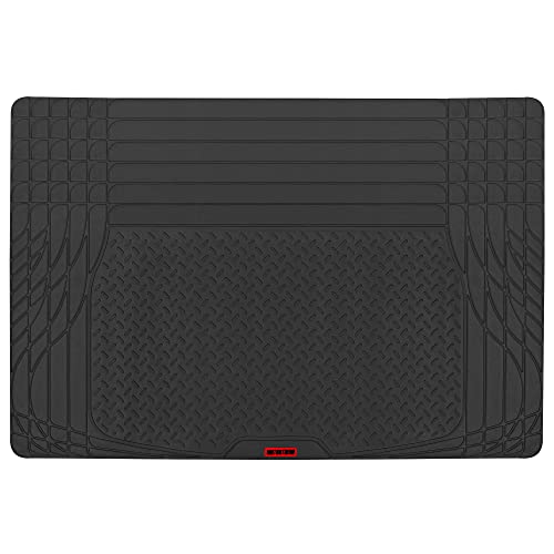 Motor Trend MotorTrend FlexTough TrunkShield Cargo Liner Car Mat for Back of SUV, Sedan & Coupe Trunk Cover, All Weather Heavy Duty Protection, Trim-to-Fit, 47.5" x 32.2"in