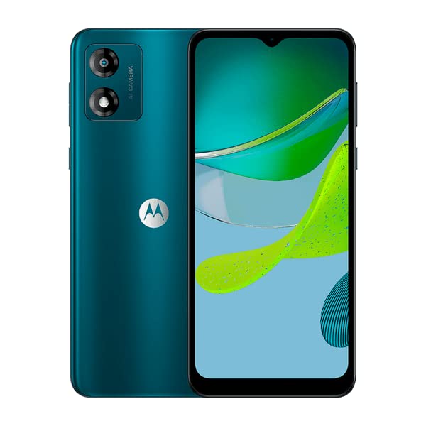 Motorola Moto E13 Dual SIM 64GB ROM + 2GB RAM Factory Unlocked 4G Smartphone (Aurora Green) - International Version