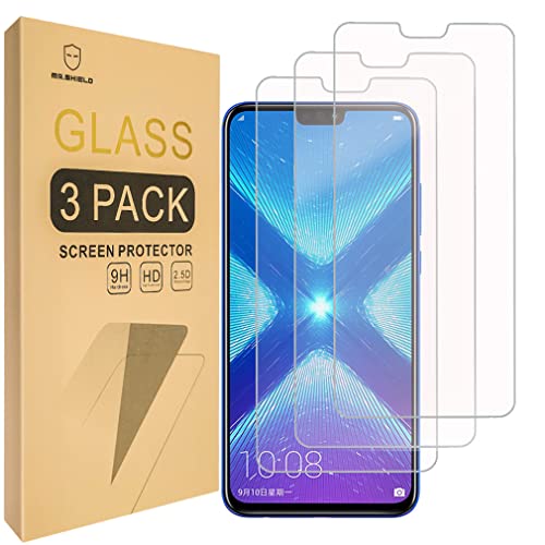 Mr.Shield [3-PACK] Designed For Huawei Honor 8X [Tempered Glass] Screen Protector [Japan Glass With 9H Hardness] with Lifetime Replacement