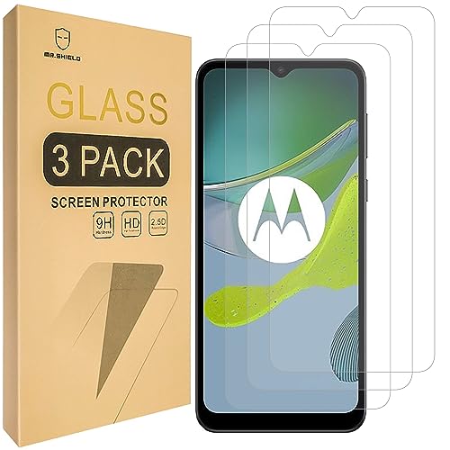 Mr.Shield [3-Pack] Designed For Motorola Moto E13 4G LTE [Tempered Glass] [Japan Glass with 9H Hardness] Screen Protector