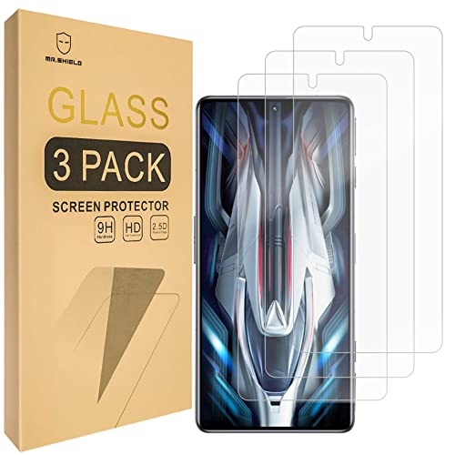 Mr.Shield [3-Pack] Designed For Xiaomi Poco F4 GT/Redmi K50 Gaming [Tempered Glass] [Japan Glass with 9H Hardness] Screen Protector with Lifetime Replacement