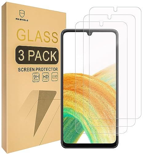 Mr.Shield [3-Pack] Screen Protector For Samsung Galaxy A25 5G [Tempered Glass] [Japan Glass with 9H Hardness] Screen Protector