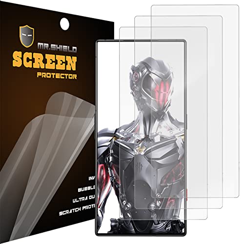 Mr.Shield [3-PACK] Screen Protector For ZTE nubia (RED MAGIC 8 Pro) / Red magic 8 Pro+[Shorter fit for case] Anti-Glare [Matte] Screen Protector (PET Material)
