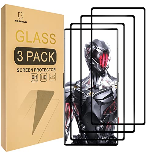 Mr.Shield [3-Pack Screen Protector For ZTE nubia (RED MAGIC 8 Pro) / Red magic 8 Pro+ [Japan Tempered Glass] [9H Hardness] [Full Screen Glue Cover] Screen Protector