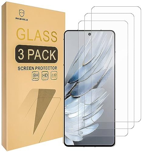 Mr.Shield [3-Pack] Screen Protector For ZTE Nubia Z50S Pro [Tempered Glass] [Japan Glass with 9H Hardness] Screen Protector