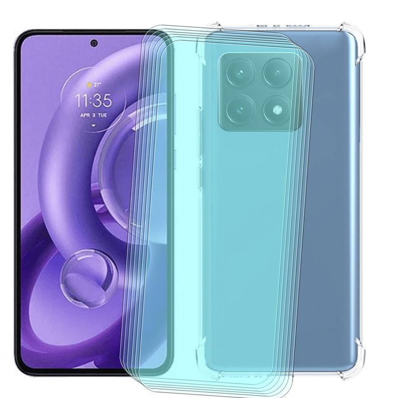 NEOYUKL Cover for Xiaomi Redmi K70E Phone Case(6.67 inches), for Xiaomi Redmi K70E Screen Protector [6 Pack],Transparent Shell for Xiaomi Redmi K70E