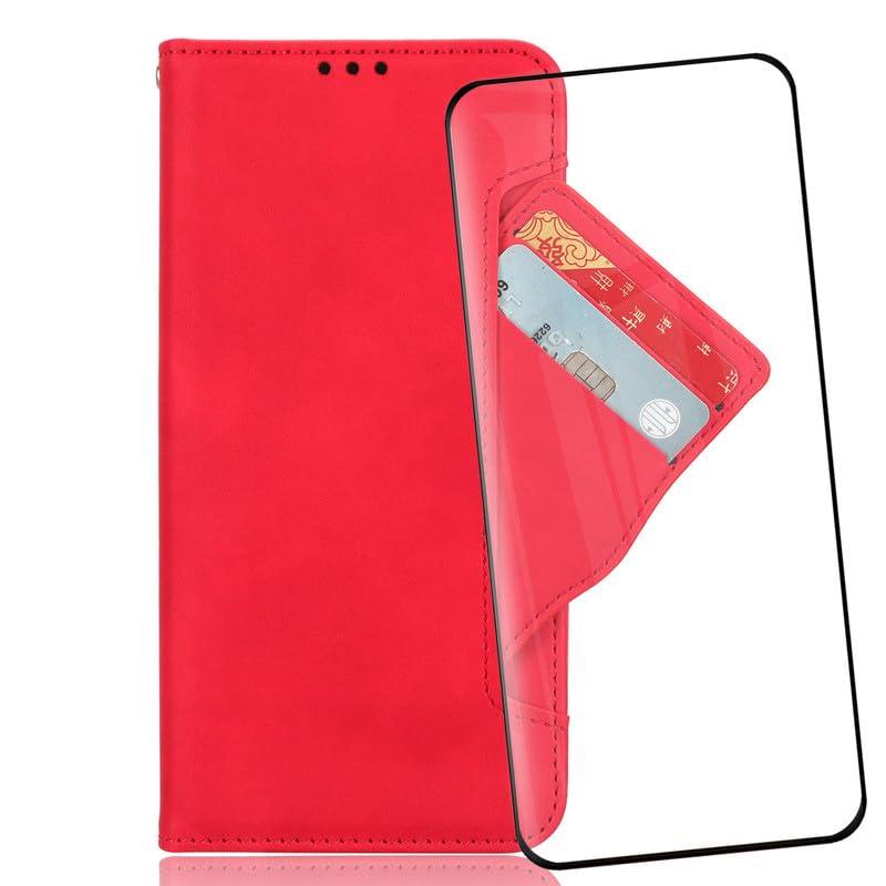NEOYUKL Wallet Case for Vivo T2 Pro 5G (6.78 inches),Wallet Leather Phone Case with Magnetic Closure Credit Card Slots+for Vivo T2 Pro 5G Screen Protector（1 Pack）