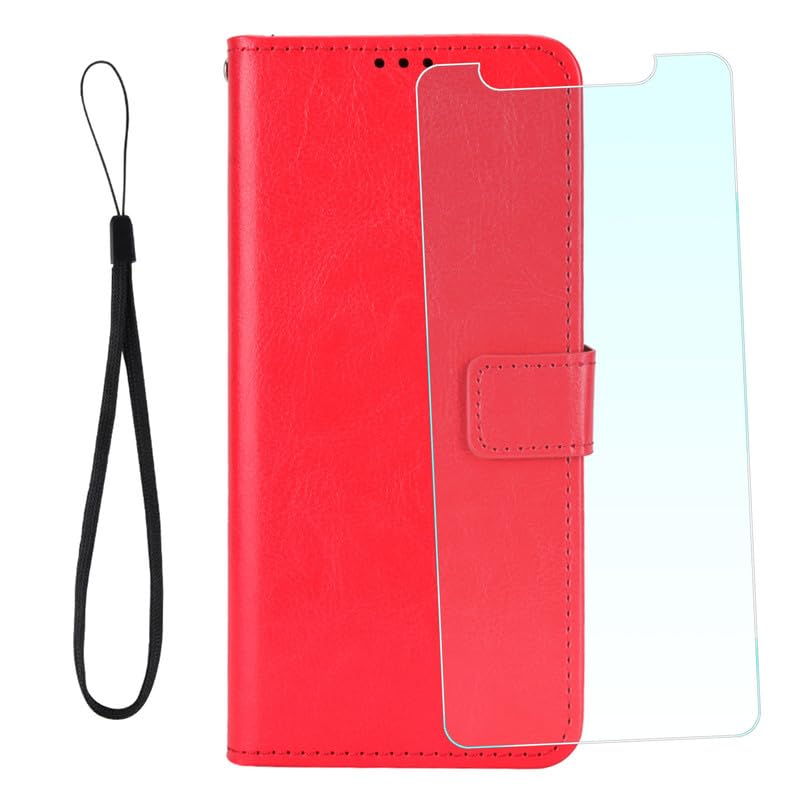 NEOYUKL Wallet Case for Xiaomi Redmi Note 13R Pro (6.67 inches),Wallet Leather Phone Case with Magnetic Closure Credit Card Slots+for Xiaomi Redmi Note 13R Pro Screen Protector（1 Pack）