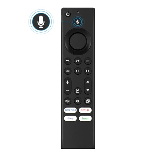 NS-RCFNA-21 CT-RC1US-21 CP-RC1NA-22 Replacement Voice Remote Control,Replacement for Insignia TV/Toshiba TVs/Pioneer TVs with 4 Shortcuts Prime Video Netflix Disney+ Hulu