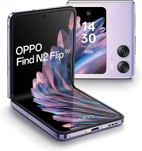 Oppo Find N2 Flip 5G Smartphone|12G+256G|China Version Cell Phone|Full Google Service|6.8” 120Hz AMOLED Display|50MP Main Camera+ 8MP Ultra-Wide Angle Camera| 4300mAh+44W Fast Charge