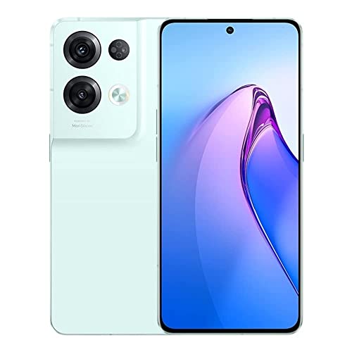 Oppo Reno 8 Pro 5G Dual 256GB 12GB RAM Factory Unlocked (GSM Only | No CDMA - not Compatible with Verizon/Sprint) Mobile Cellphone - Green
