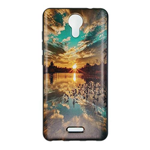Oujietong Case for Cricket Debut 4G LTE/AT&T ATT Calypso U318AA / Cricket Wireless Vision 3 Phone Case TPU Soft Cover FJ