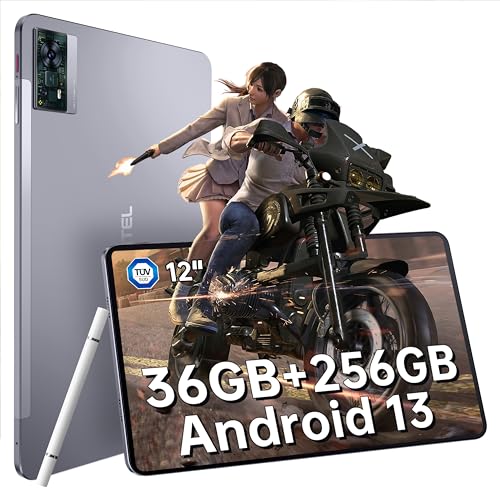 OUKITEL OT5 12 Inch Android 13 Tablet - 11000mAh 2K MTK Helio G99 Octa-Core 2.2GHz Gaming Tablets, 36GB RAM+256GB ROM 2TB Expand Tablet for Adults, 16MP+8MP Camera, Quad Speakers, TÜV/BT 5.2/GPS/OTG