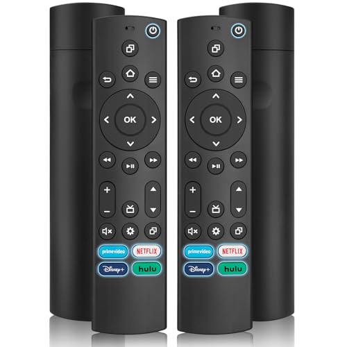 (Pack of 2) Replacement Remote for Insignia/Toshiba/Pioneer Smart TVs Compatible for AMZ Omni Series/4-Series/2-Series Smart TVs (Not for Fire Stick and Cube)