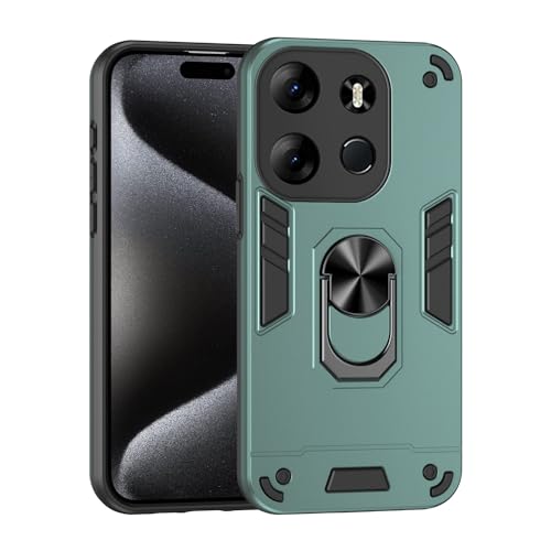 Phone Case Compatible with Tecno Spark GO 2023/ POP 7/SMART 7/Tecno POP 7 Pro Phone Case with Kickstand & Shockproof Military Grade Drop Proof Protection Rugged Protective Cover PC Matte Textured Stur