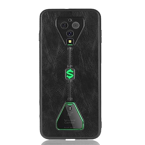 Phone Case for Xiaomi Black Shark 3 Pro, Case for Xiaomi Black Shark 3 Pro Cow-Like PU Leather Style Protector Cover, Non-Slip Shockproof Cover for Xiaomi Black Shark 3 Pro Case