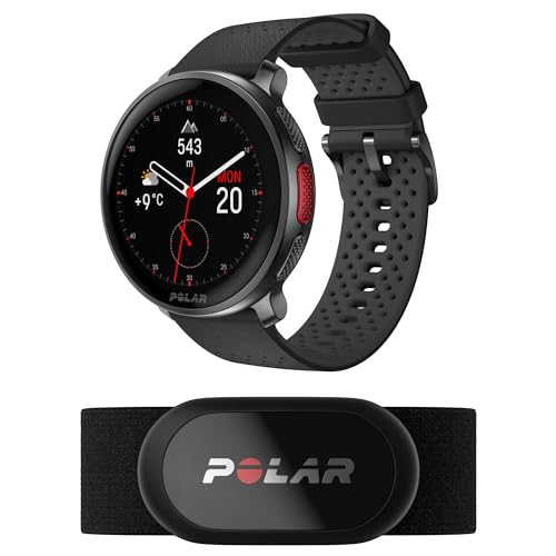 Polar Vantage V3 with Heart Rate Sensor H10, Smartwatch with AMOLED Display, GPS, Heart Rate Monitoring, and Extended Battery Life, Smart Watch for Men and Women, Offline Maps, Triathlon Watch, Black