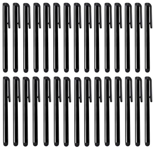 Premium 30 Pack Stylus Compatible with Meizu 21 Custom Digital Slim Touch Pen for Your Capacitive Touch Screen! (Black)